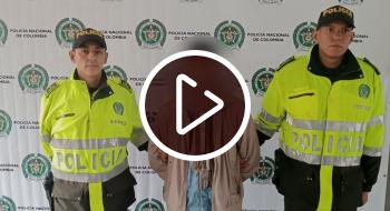 En video el hombre capturado con orden judicial por homicidio y hurto