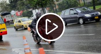 Recomendaciones para rodar en moto en época de lluvias en Bogotá