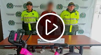 Bogotá: Captura de hombre que se robó una bicicleta en el 7 de Agosto