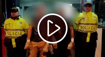 En video los dos capturados por ataque sicarial en el norte de Bogotá