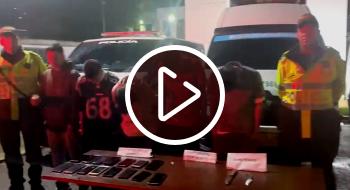 Cinco capturados en flagrancia