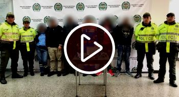 En flagrancia fueron capturados cinco hombres y una mujer que amordazaron y ataron a dos adultos mayores. Banda capturada