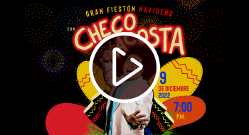 Este viernes, 9 de diciembre, Rumbón Navideño con el Checo Acosta 