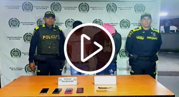 Dos jóvenes capturados por hurto a celulares.