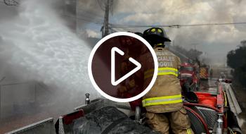 Bomberos apoya 50 unidades atención a incendio en salida por calle 80