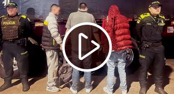 Capturados por hurto a camión con mercancía.