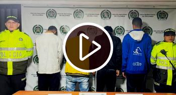 Capturados en Barrios Unidos por hurto a personas