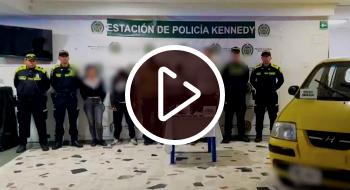 Cinco personas capturadas en Kennedy por hurto a pasajeros de un Sitp.
