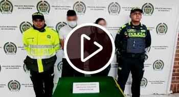 Pareja capturada en San Cristóbal.