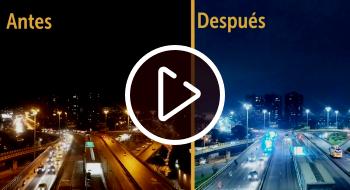 Distrito moderniza alumbrado en la avenida Suba con luminarias LED