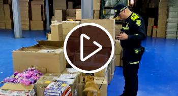 Incautación de cocaína en bodega de mensajería