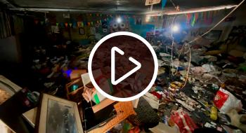 Pagadiario desmontado en puente de la 106