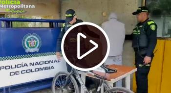 ¡En flagrancia! Capturado presunto delincuente que tenía una bici sin documentos