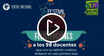 📹 Santiago Alarcón anuncia ganadores del Festival Maestros y Maestras