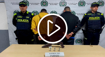 Policía capturó a 2 hombres por hurto en instalaciones del Acueducto de Bogotá 