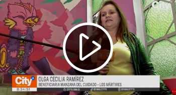 Olga Ramírez, beneficiaria de servicios Manzana del Cuidado Mártires