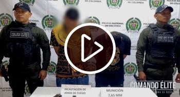 Policía capturó a dos hombres por porte ilegal de armas en Rafael Uribe Uribe 