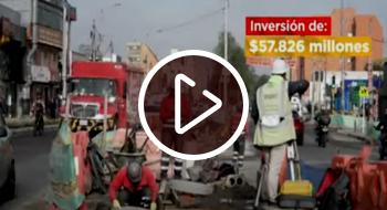 Avance las obras de la calle 116 en el norte de Bogotá