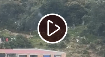 Ciudadano extranjero sorprendido realizando quema de basuras cerca a los Cerros