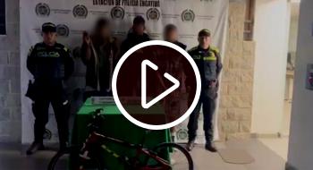 Policía capturó a tres hombres por hurto de una bicicleta y daño en bien ajeno 