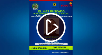 $10 millones de recompensa por alias ‘Jimmy’ por hurto a restaurantes en Bogotá