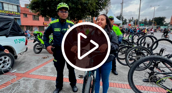 Policía entregó a ciudadanos 11 bicicletas que habían sido hurtadas en Bogotá 