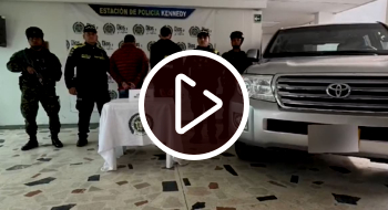 Policía recuperó dos camionetas de alta gama que habían sido hurtadas en Bogotá 