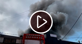 Video: Bomberos de Bogotá controlaron incendio en el sector de San Victorino