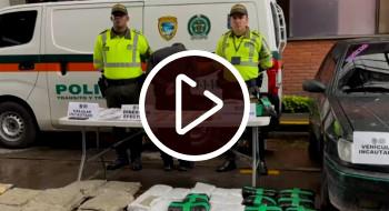 Policía incautó 67 kilos de marihuana que iba a ser vendida en centro de Bogotá