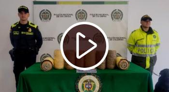 Video: Policía incautó 20 kilos de marihuana en aeropuerto El Dorado Bogotá