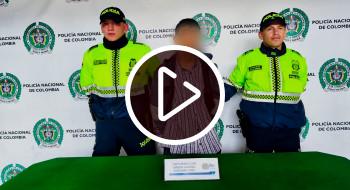 Video: Policía capturó a alias 'El Rolo', buscado por homicidio en Boyacá 