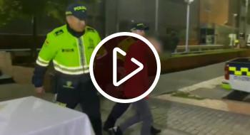 Tras persecución, Policía recuperó vehículo hurtado en el centro de Bogotá