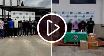 En la foto un collage con las capturas