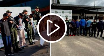 En la foto un collage con fistintas capturas de octubre en Bogotá